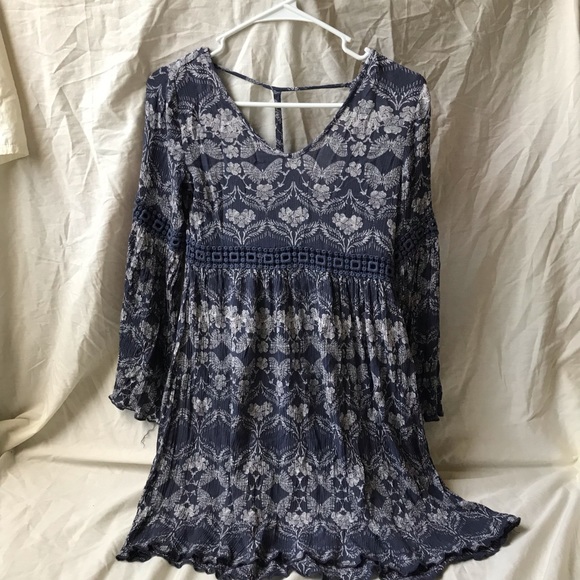 Patrons of Peace Blue Dress - Picture 1 of 3